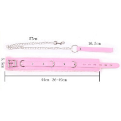 Generique Collier et Laisse Fur Rose